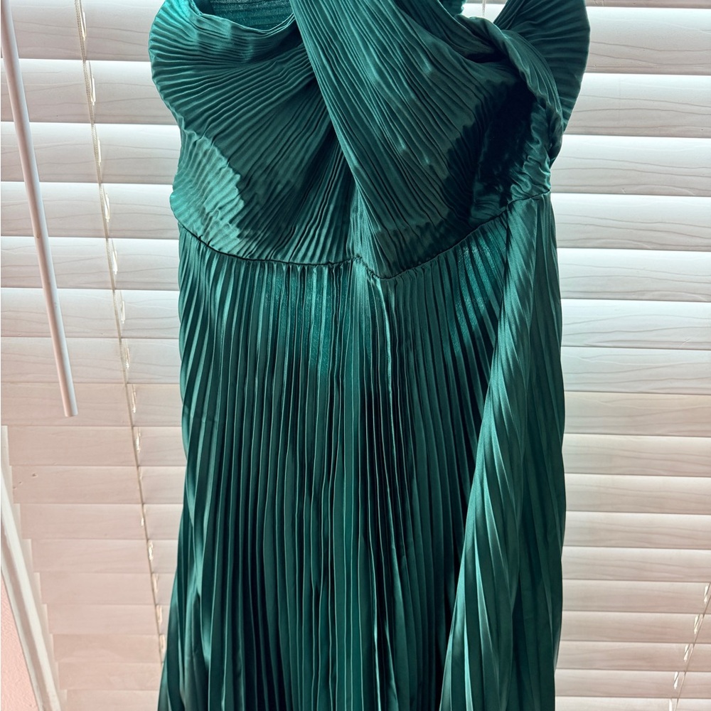 Baltic Born One Shoulder Emerald Dress